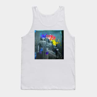 Petals and secrets, artistic collage Tank Top